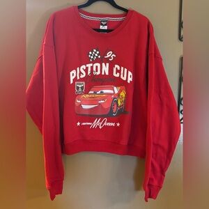 Jerry Leigh Disney Cars Lightning McQueen Piston Cup Sweatshirt XL NWOT